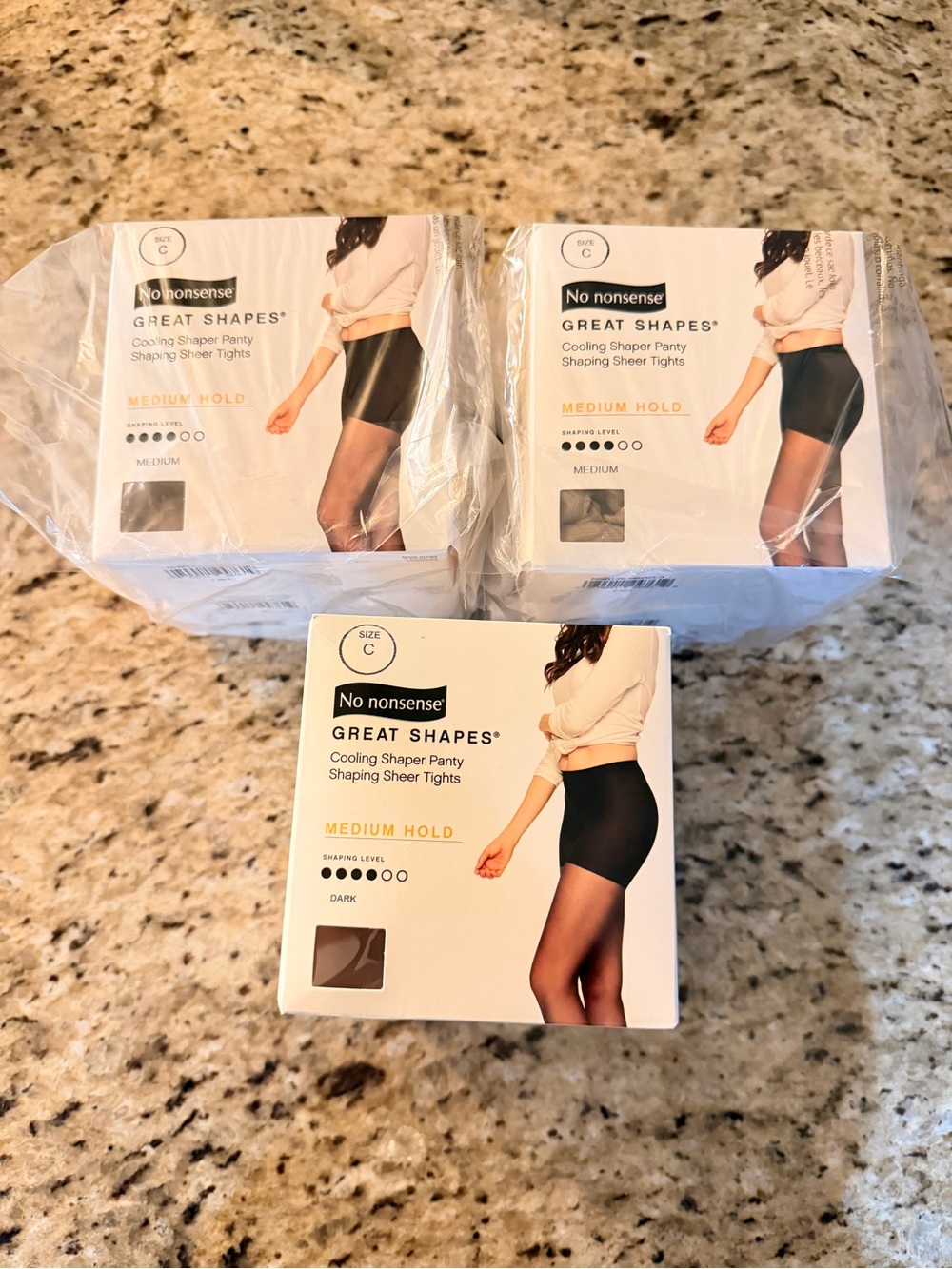 No nonsense 9 Pair Great Shapes medium hold Cooling Shaper Panty